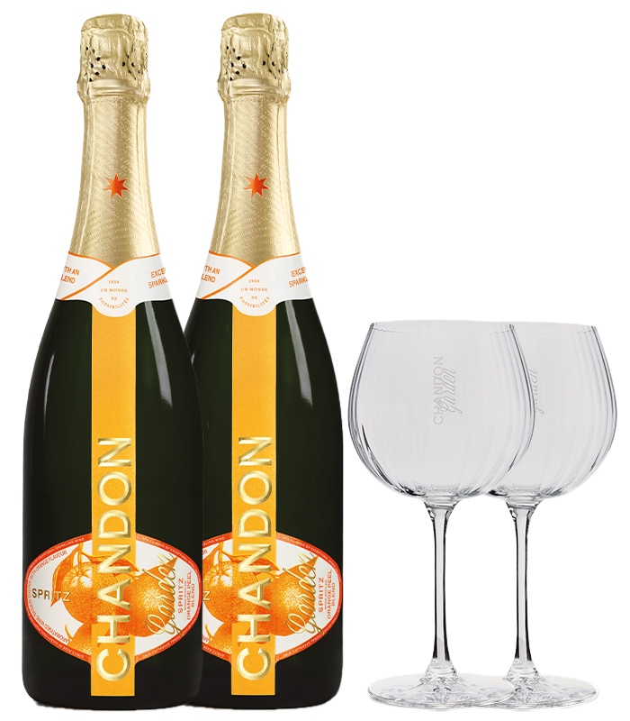 Chandon Garden Spritz 2 bottles + gift 2 glasses Chandon