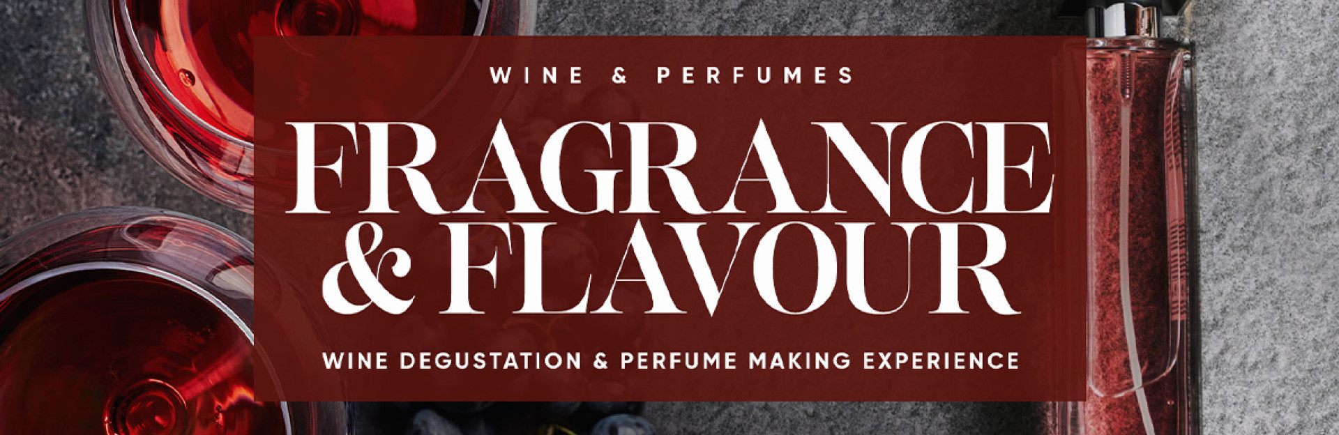 Wine tasting and Perfume composition