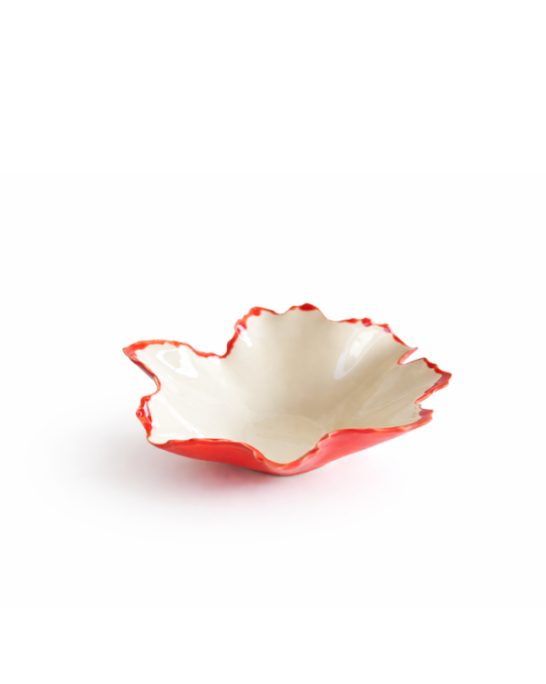 Pottery & Poetry Bowl Blossom Scarlet Red