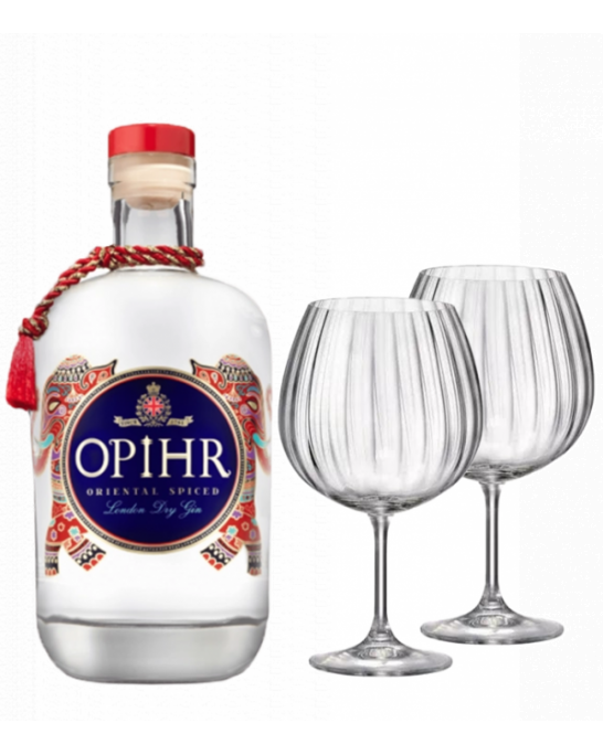 Джин Опир Ориент 42.5% +  2 бр. чаши Bohemia GIN