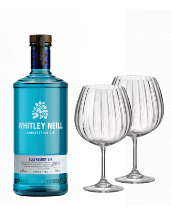 Джин Уитли Горски плодове 43% + 2 бр. чаши Bohemia GIN