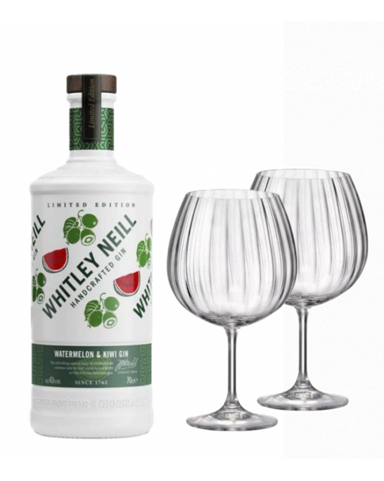 Джин Уитли Нийл Диня и Киви 43%, + 2 бр. чаши Bohemia GIN
