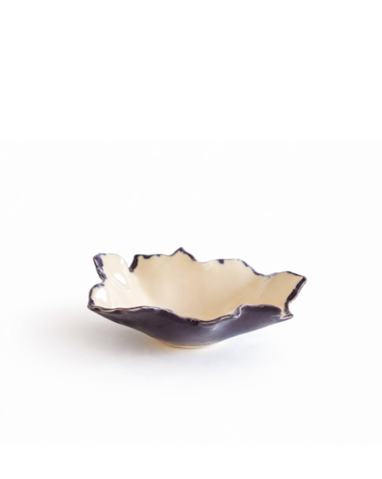 Pottery & Poetry Bowl Blossom Aubergine