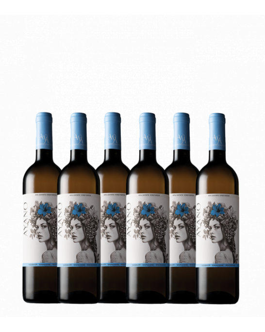 Pack of 6 Ayano Viognier, Marsan, Rusan.
