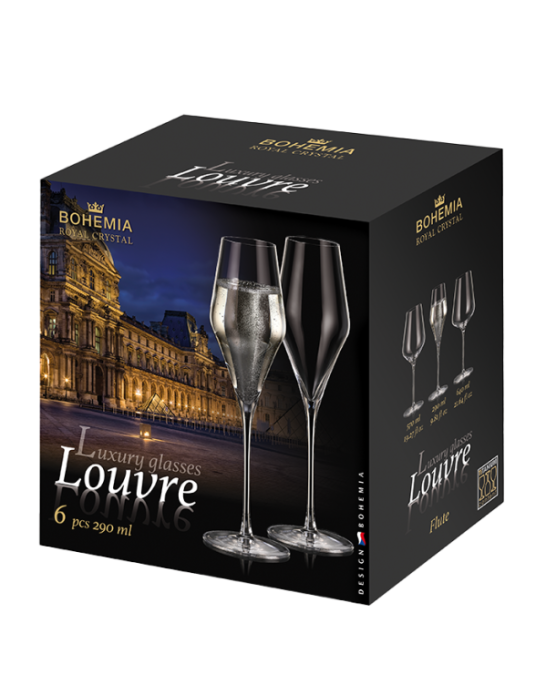 Bohemia Crystal 290 ml Louvre Flute