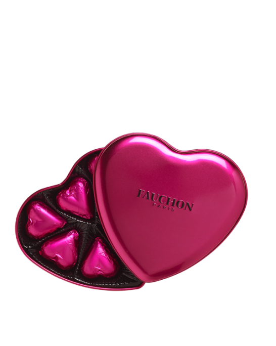 Fauchon Шоколад 7 Сърца млечен Кутия Сърце