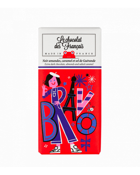 Bravo Extra dark chocolate almonds & salted caramel