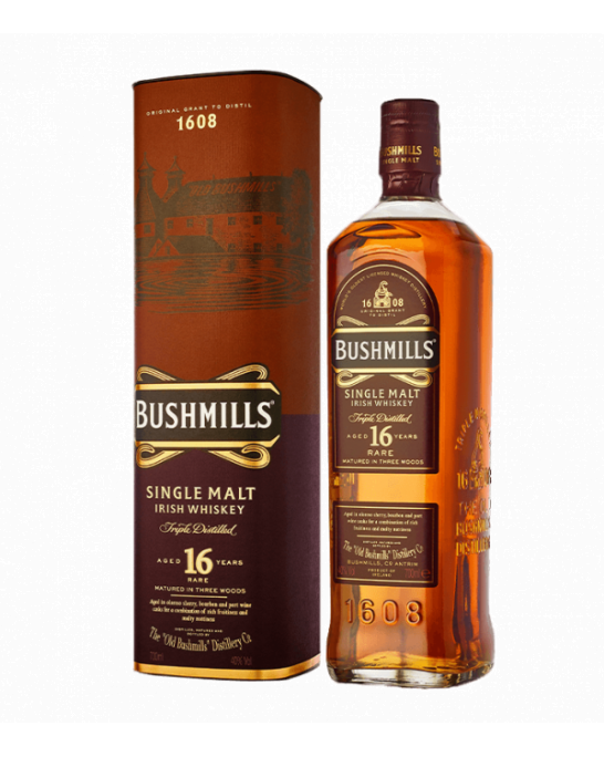 Bushmills 16 Year Old Single Malt Irish Whiskey 70cl