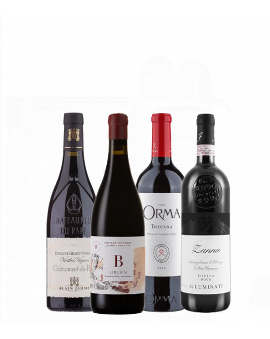 High-end red wines from excellent vintages