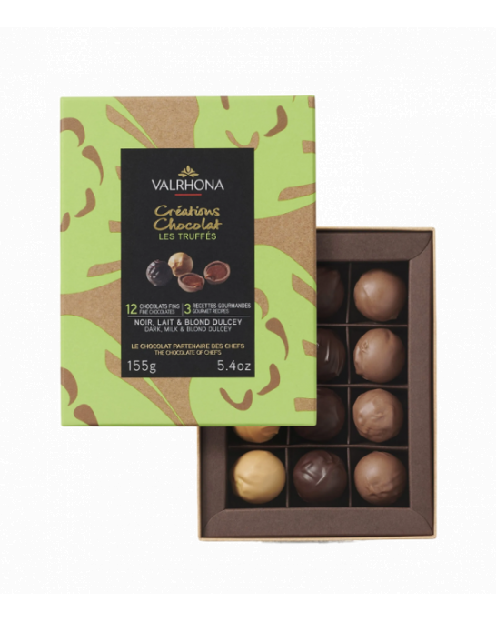 French Valrona chocolates with 12 truffles