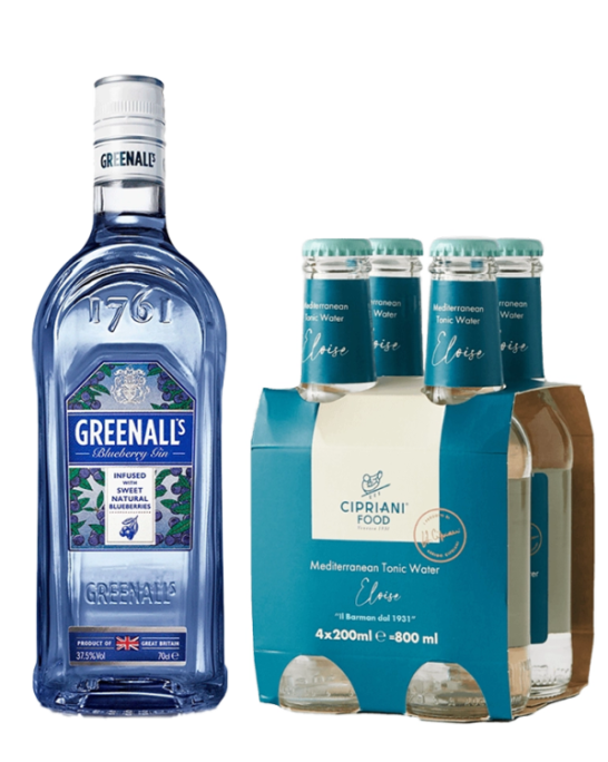 Джин Грийналс Черна Боровинка + 4бр. Mediterranean Tonic