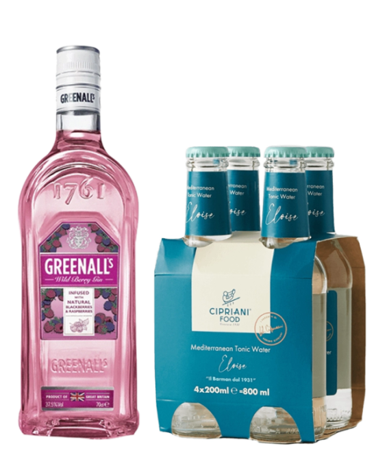 Gin Greenall's Wildberries 0.7 + 4 pcs. Mediterranean Tonic
