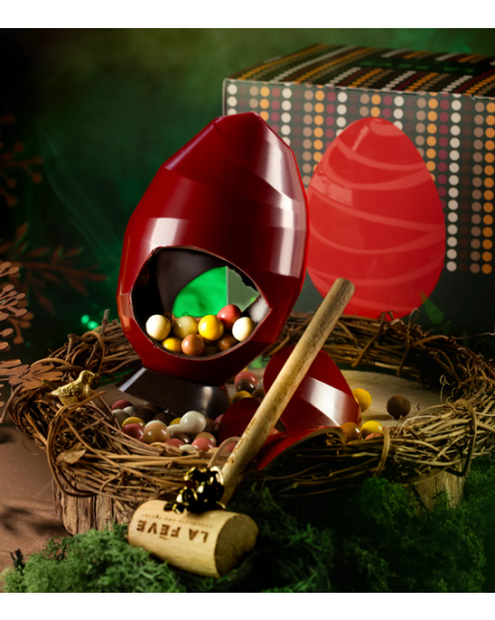 La Feve Червено Фаберже с дражета