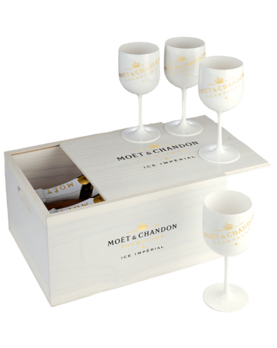 2 х Moet Ice Imperial set with 4 glasses