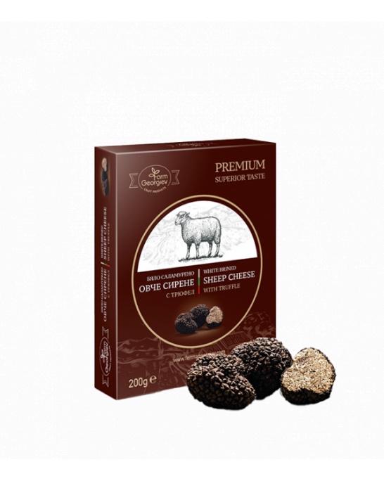 Georgiev Farm Bulgarian brined sheep cheese with truffle