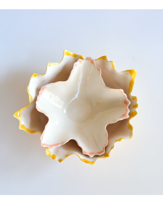 Pottery & Poetry Bowl Blossom Cadmium Yellow