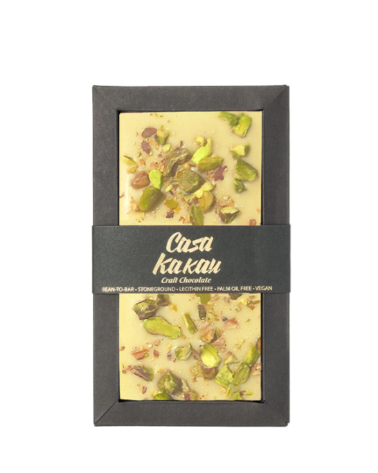 Casa Kakau White Chocolate with Lemon and Pistachio