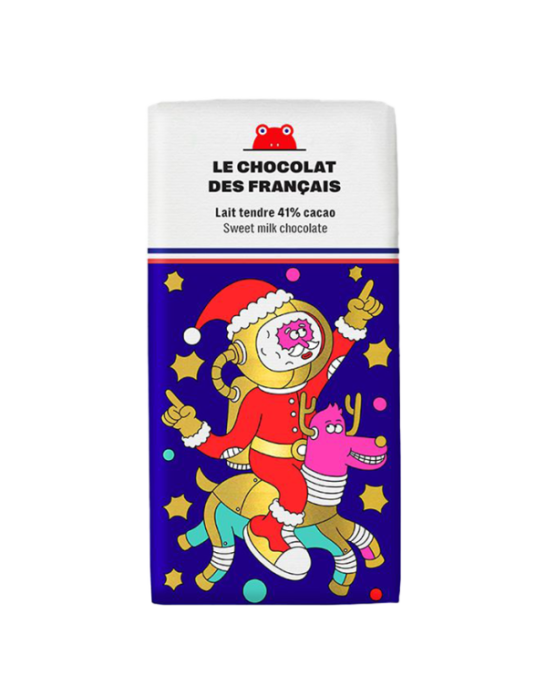 Le chocolat des Français Organic Christmas Milk Chocolate Bar