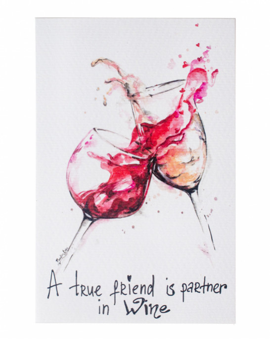 Giftcard A True Friend Is Partner In Wine