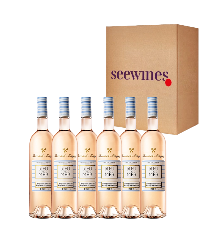 Пакет 6 бутилки Блу дю Мер Розе