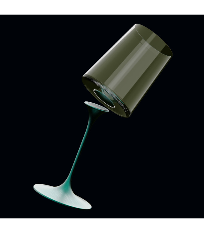 Чаша за бяло вино Trebonn Split Glass tumbler Зелена 2 бр.