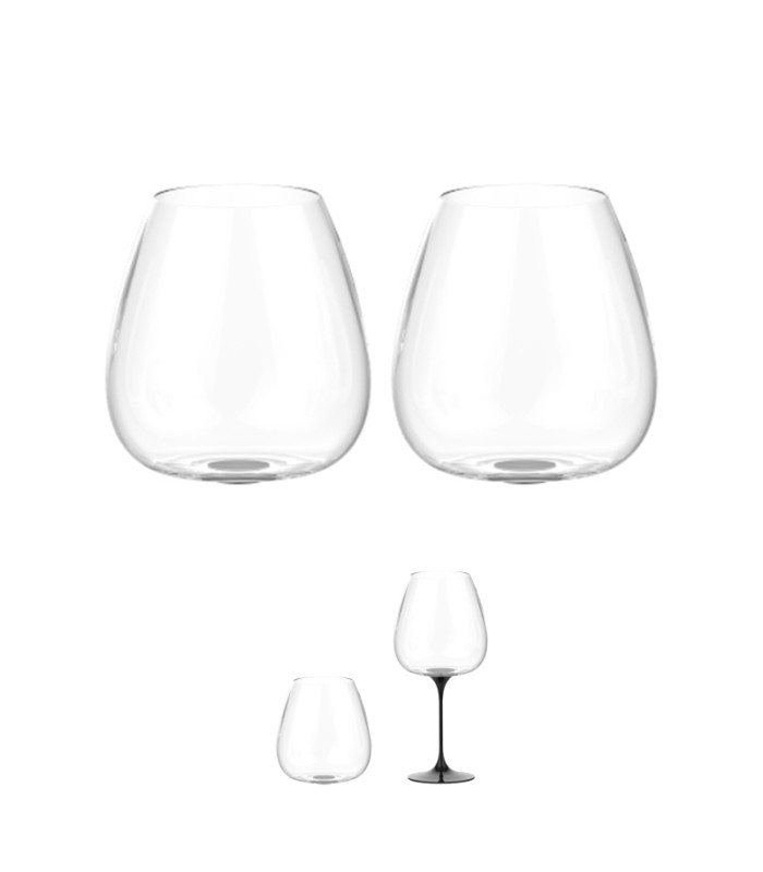 Split Glass Trebonn Collezione Langhe Black 2 pcs.