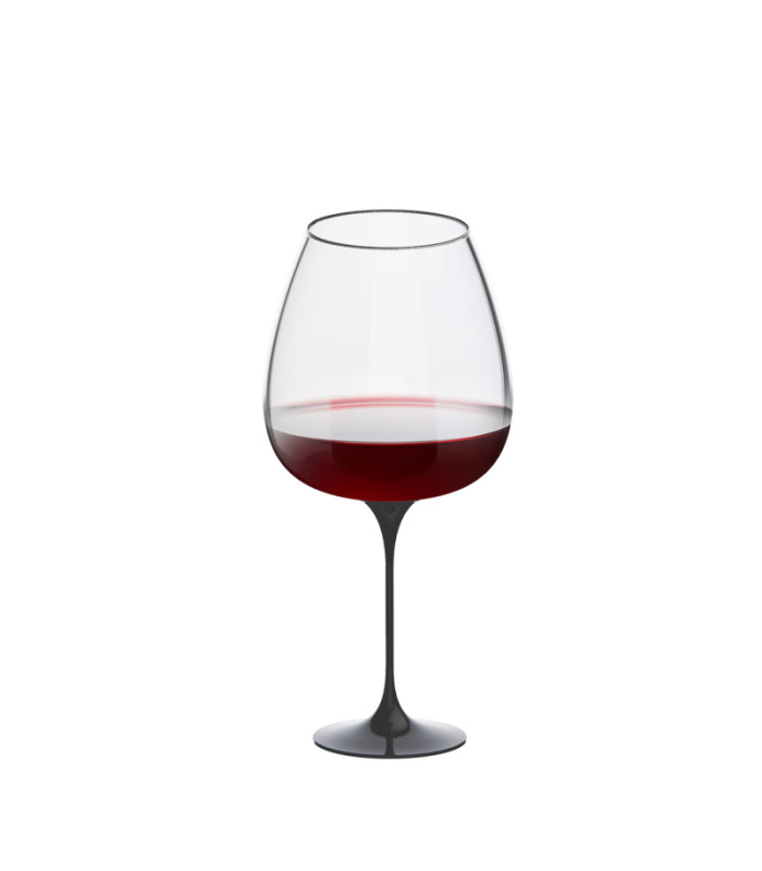Чаша Split Glass Trebonn Collezione Langhe Черна 2 бр.