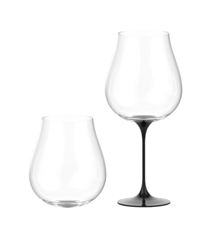 Glass Split Glass Collezione Origini Dolomiti Black 2 pcs