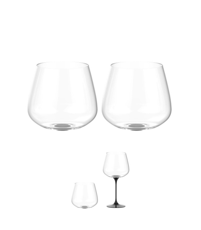 Чаша Split Glass Trebonn Collezione Origini Collio Черна 2 бр.