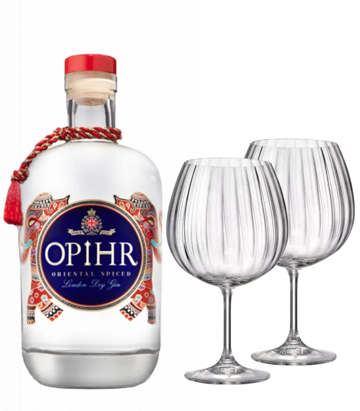 Джин Опир Ориент 42.5% +  2 бр. чаши Bohemia GIN