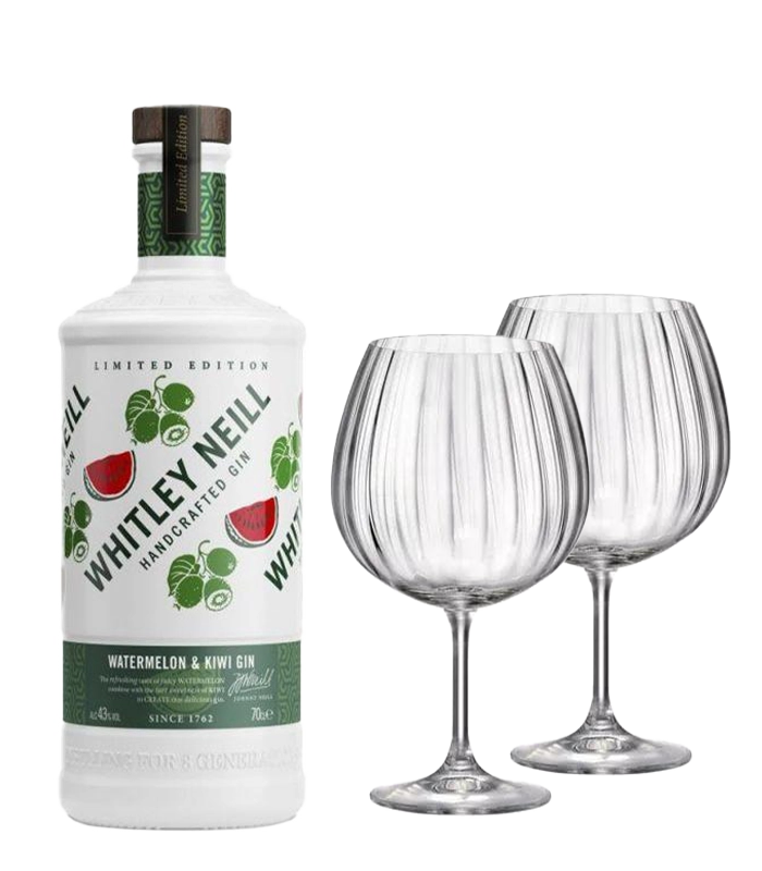 Джин Уитли Нийл Диня и Киви 43%, + 2 бр. чаши Bohemia GIN
