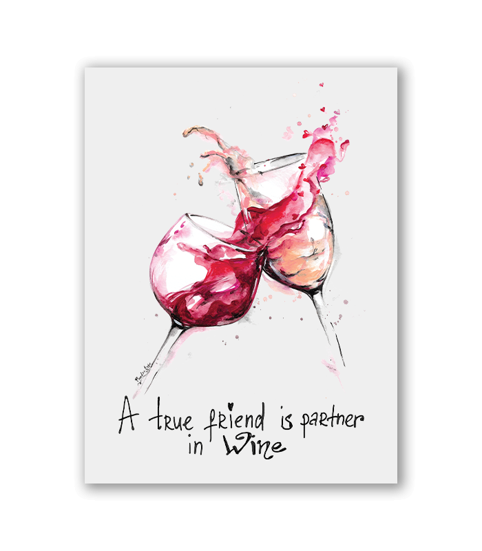 Giftcard A True Friend Is Partner In Wine