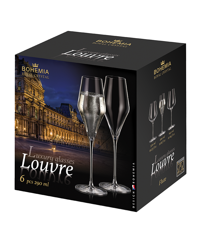 Bohemia Crystal 290 ml Louvre Flute