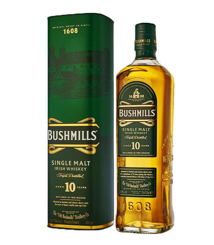 Bushmills 10 Year Old Single Malt Irish Whiskey 70cl
