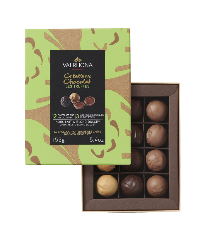 Френски шоколадови бонбони Валрона с 12 трюфела