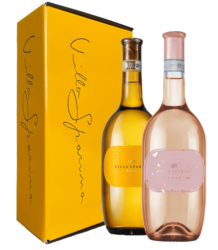 Гави ди Гави и Розе Вила Спарина с луксозна подаръчна кутия