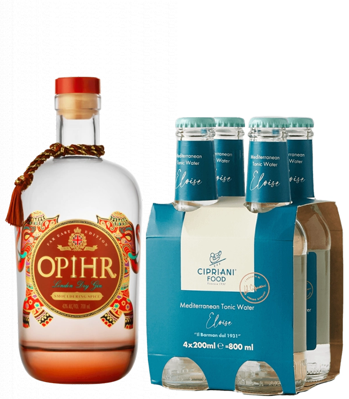 OPIHR Gin with Szechuan Peppers + 4 pcs. Mediterranean Tonic
