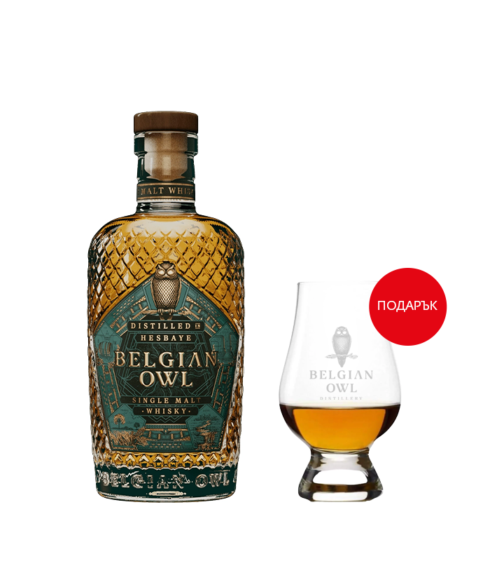 Belgian Owl IDENTITY Single Malt Whisky 0.7l + A Whisky Tasting Glass