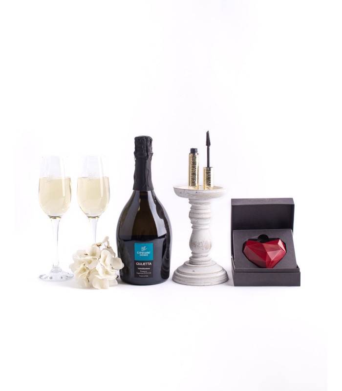 It is.. Tenderness + gift 2 champagne glasses