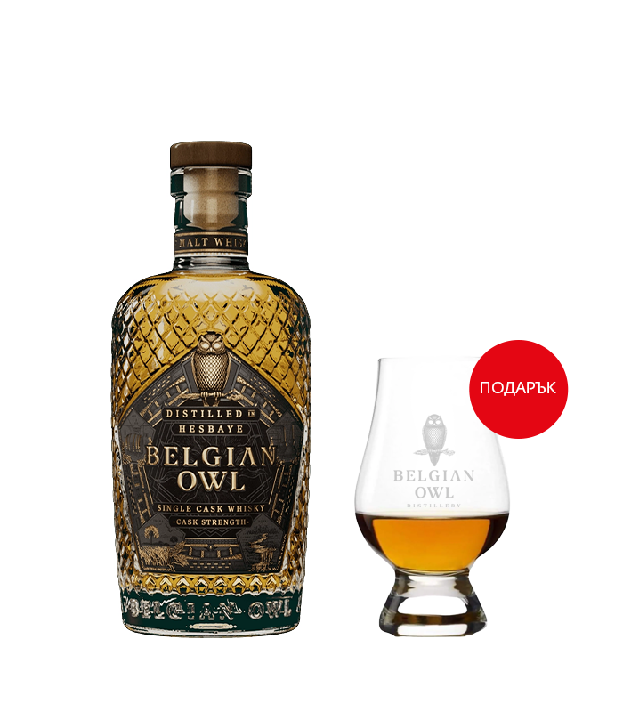 Belgian Owl INTENSE Cask Strenght Single Cask Whisky 0.7l + A Whisky Tasting Glass