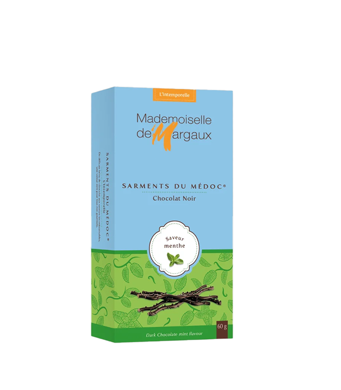 Mademoiselle de Margaux chocolate sticks mint