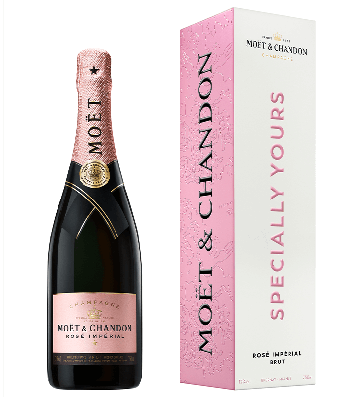 MOËT IMPÉRIAL ROSE  Brut Box With Inscription Specially Yours 0.75Л