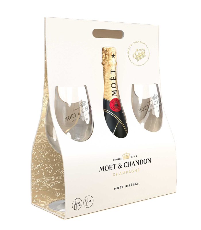 Moët & Chandon Brut Imperial decorated with cut glass stones - GH