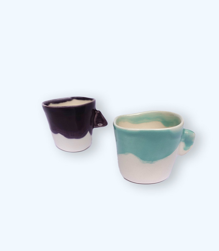 POTTERY & POETRY Set of 2 cups