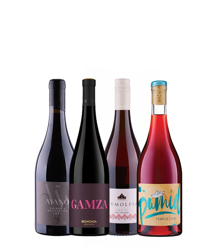 4 delicate Bulgarian red wines