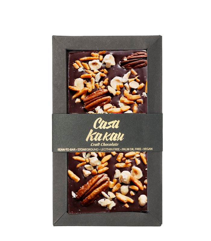 Casa Cacau Занаятчийски Шоколад с три вида ядки