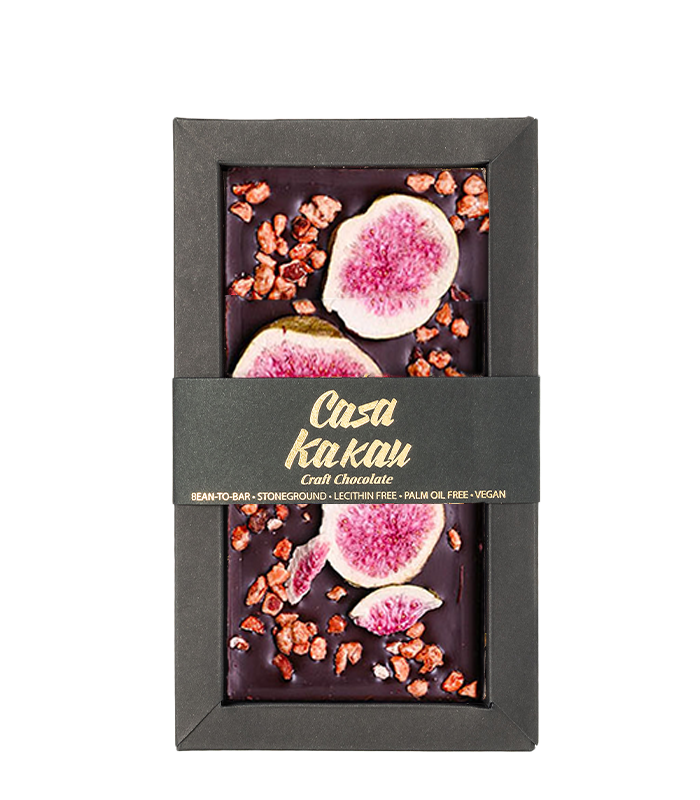 Casa Cacau Занаятчийски шоколад със смокиня и карамелизиран бадем