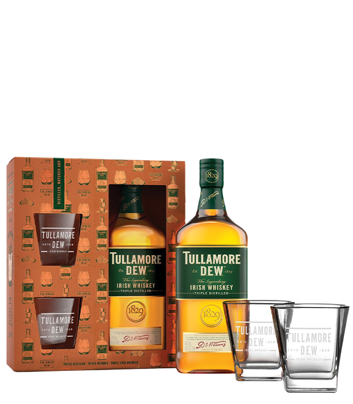 Whisky Tullamore Dew  + 2 glasses