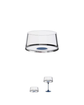 Чаша за шампанско Split Glass Trebonn синя 2 бр.
