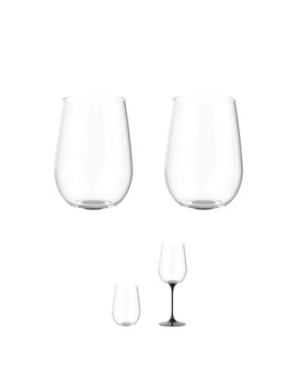 Чаша Split Glass Trebonn Collezione Cinque terre черна 2 бр.